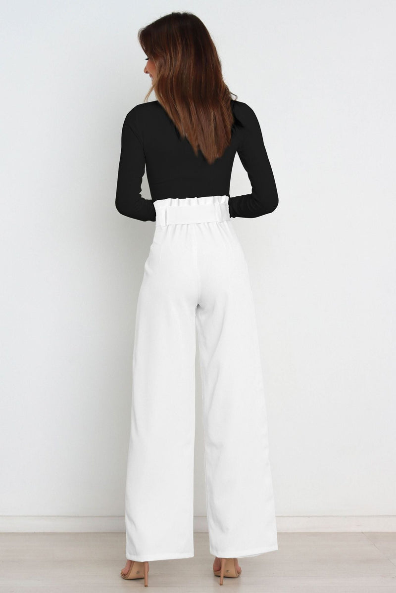 Calça Wide Leg La Lide com Amarração