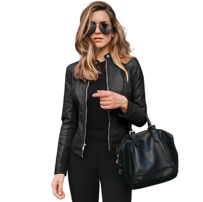 Jaqueta Feminina de Luxo Slim - Gola Padre